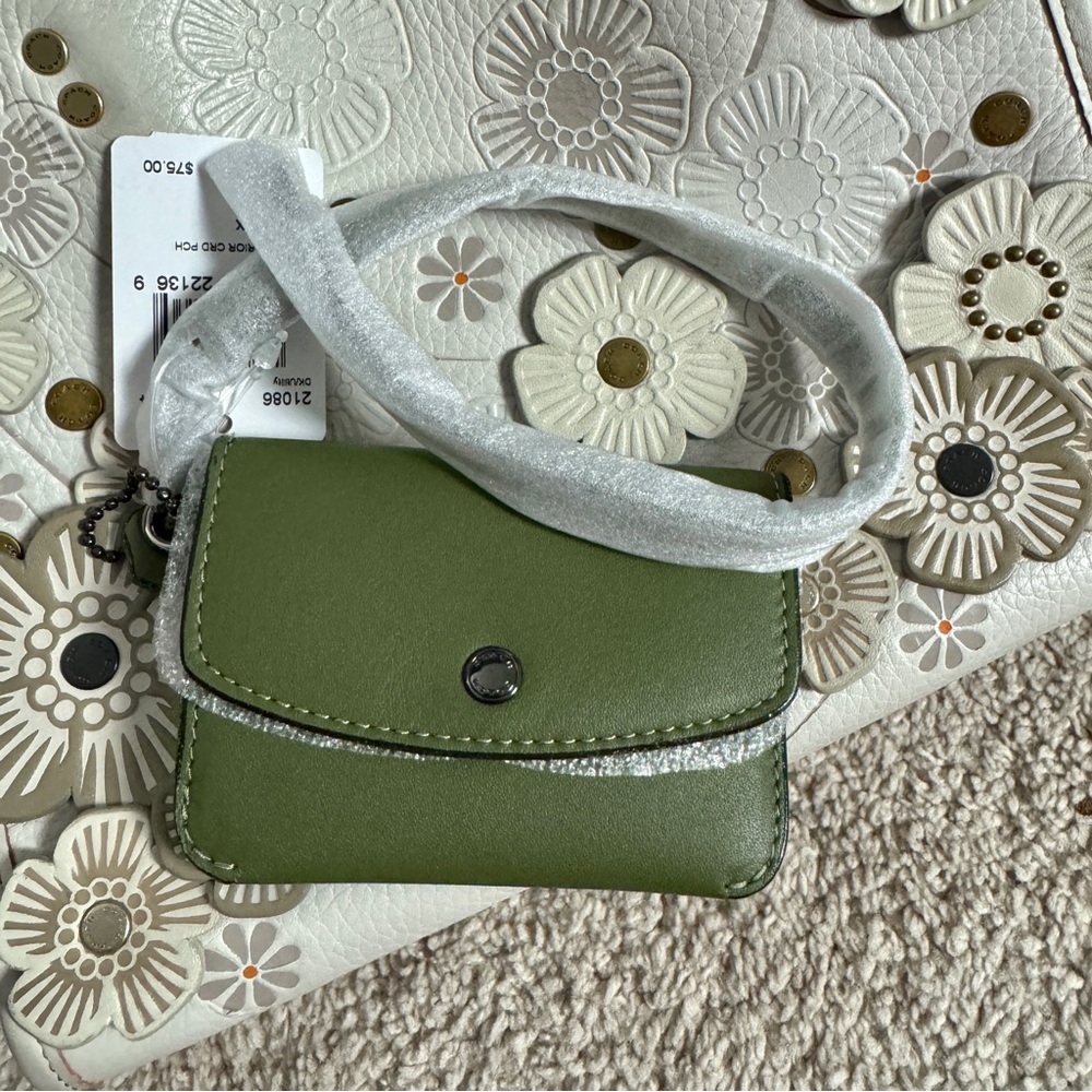 NWT Coach Card Holder Card Case Wallet